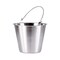 Adcraft Seamless Stainless Steel Pail Bucket, Heavy Gauge, Never Leaks, Holds 6 Qt